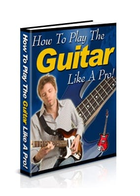 Digital guitar guide with PLR MRR resell rights, teaching beginners how to play like a pro