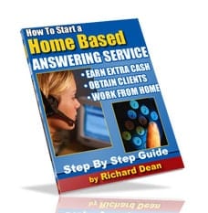 Home Based Answering Service digital PLR download for reselling phone service business blueprint