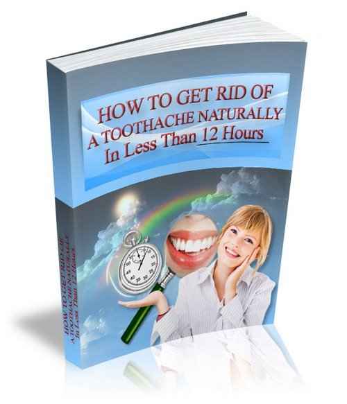Natural toothache relief guide with PLR MRR rights showing ancient Egyptian remedy secrets
