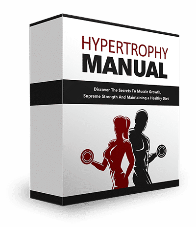 Hypertrophy manual digital PLR pack for muscle growth, strength, and diet secrets