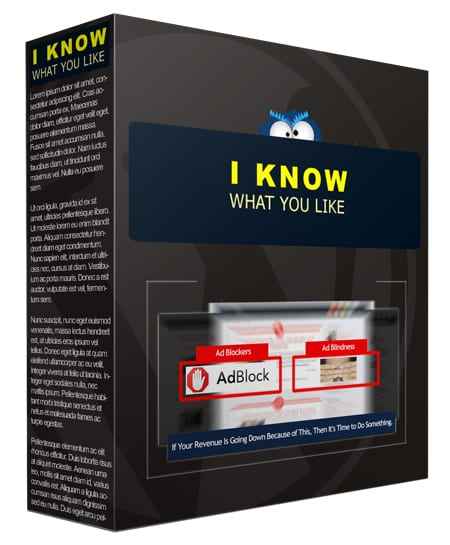 I Know What You Like WP Plugin – PLR Digital Download for Targeted Banner Ads