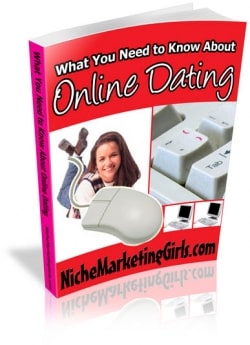 Online dating guide book cover with PLR and MRR resell rights for digital download success