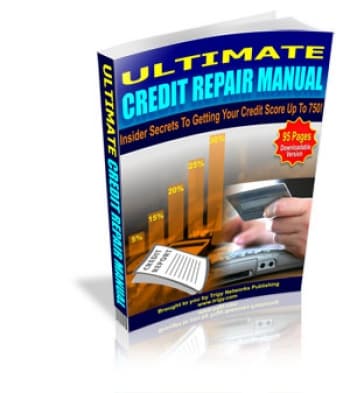 Digital credit repair PLR guide e-book with resell rights, 95 pages of insider tips to boost your score