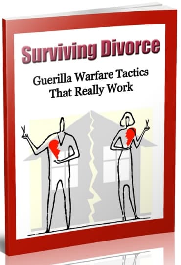 Divorce survival tactics PLR eBook cover showing a couple in conflict