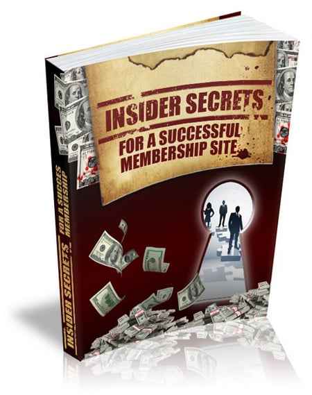 Insider Secrets membership site digital guide with PLR resell rights for passive income