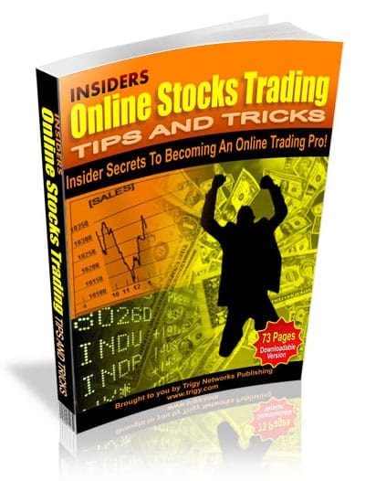 Online stock trading tips and tricks eBook with PLR resell rights - digital download