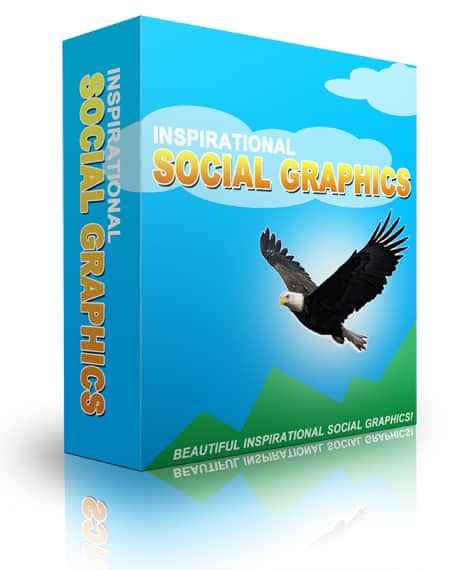 Inspirational social graphics pack for Facebook with PLR resell rights digital download