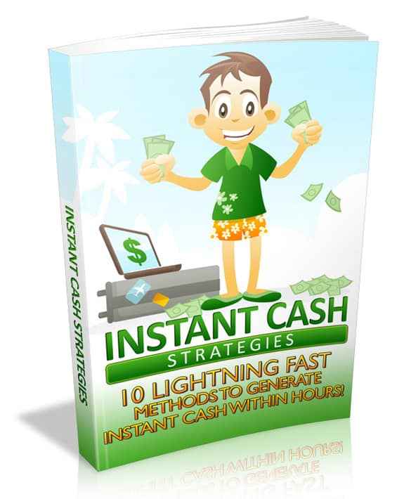 Instant Cash Strategies digital download with PLR MRR resell rights for fast income
