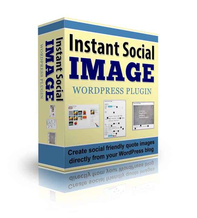 Instant Social Image Plugin for WordPress – create sharable images easily with PLR MRR rights
