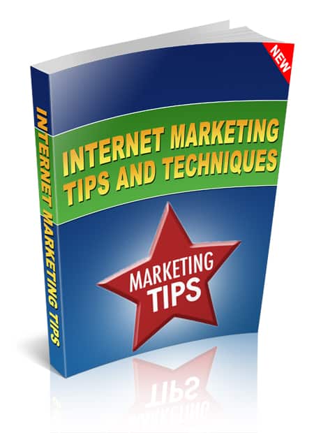 Internet marketing tips eBook digital download with PLR resell rights for online success