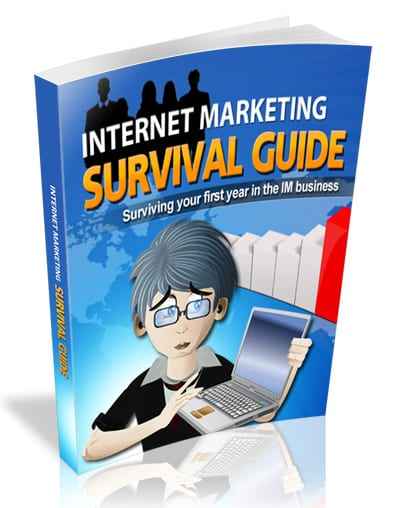 Internet Marketing Survival Guide digital book with PLR resell rights for online profit strategies