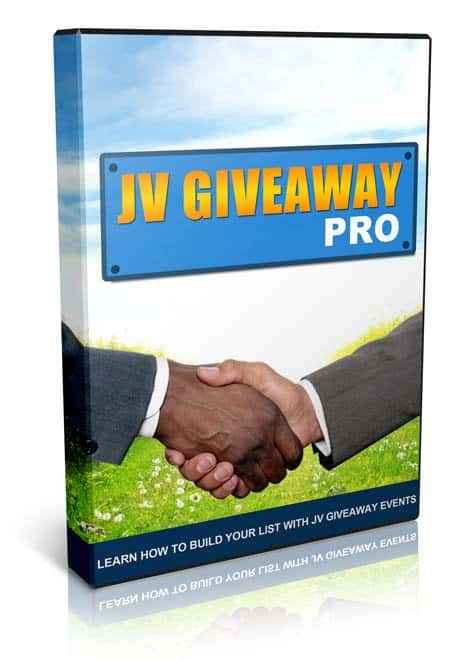 JV Giveaway Pro digital product with PLR resell rights for list building success