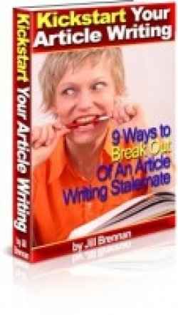 Article writing digital eBook cover with PLR resell rights for bloggers and marketers