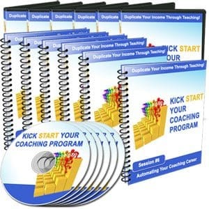 Digital coaching course kit with PLR MRR resell rights - kickstart coaching program step by step