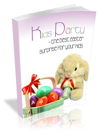 Easter Kids Party Planner e-book with PLR MRR resell rights - fun games and decorations guide