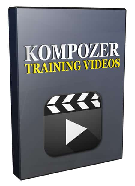 Kompozer Training Video Series 2016 digital download PLR MRR web design tool