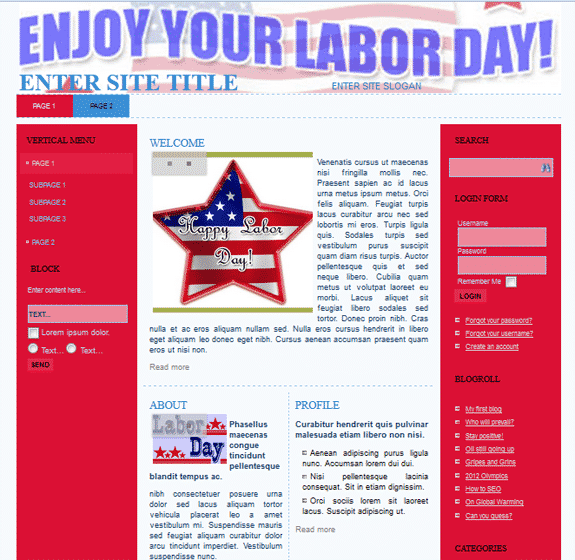 Labor Day Templates – editable digital designs with PLR and MRR resell rights for marketing and promotions