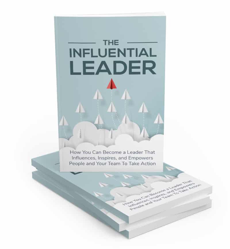 Leadership skills ebook with PLR MRR rights, digital download for building influential leaders