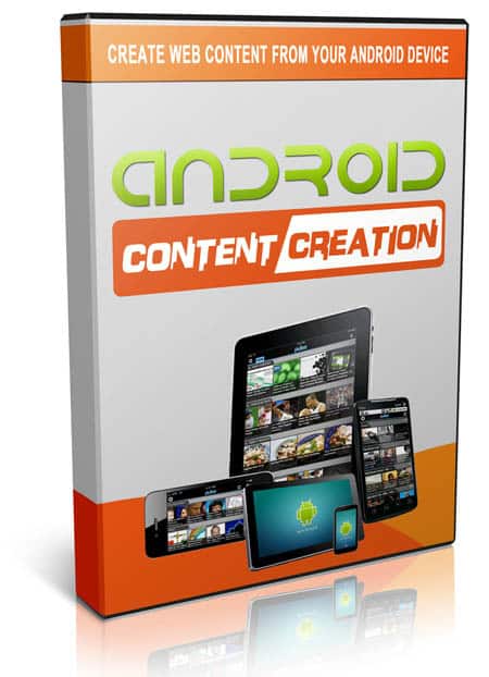 Android phone displaying web content creation tutorial video with step-by-step guide