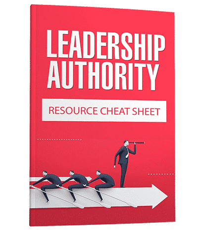 Leadership guide cover - digital PLR MRR resell rights ebook for inspiring teams and becoming influential