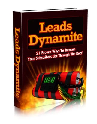 Leads Dynamite - 21 ways to increase subscriber list with PLR resell rights digital download