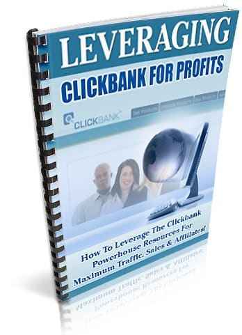 Leveraging Clickbank For Profits digital download with PLR MRR resell rights book cover