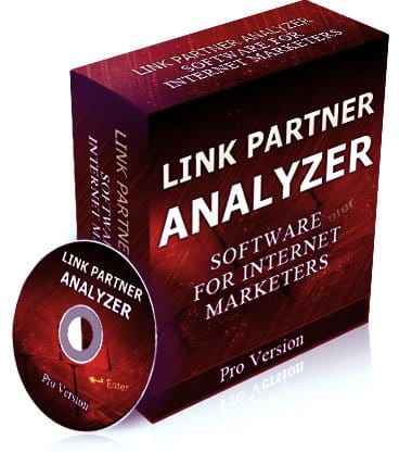 Link Partner Analyzer software dashboard showing backlink comparison tool for SEO and affiliate marketing