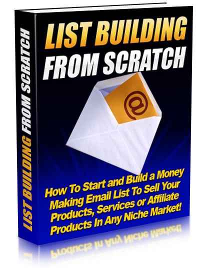 List Building From Scratch book cover showing email marketing and list growth strategies