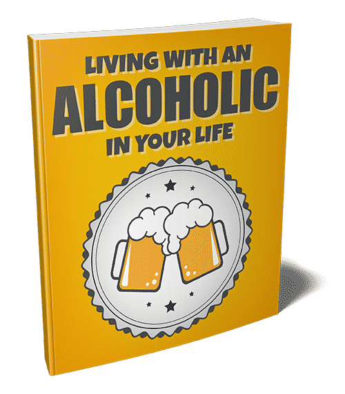 Living with an alcoholic coping strategies eBook cover showing supportive family illustration