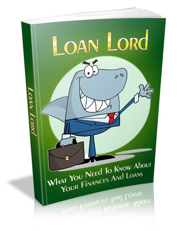 Loan Lord PLR eBook showing strategies for understanding and using loans with resell rights