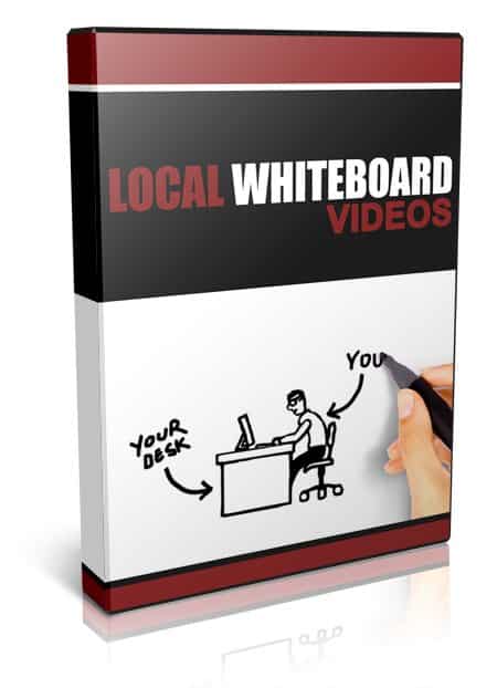 Local Whiteboard Videos PLR pack with whiteboard animation for local business marketing and resell rights