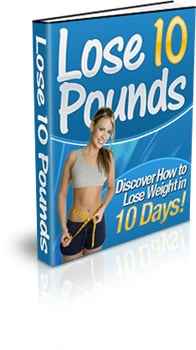 Lose 10 Pounds digital book cover with PLR MRR resell rights weight loss guide