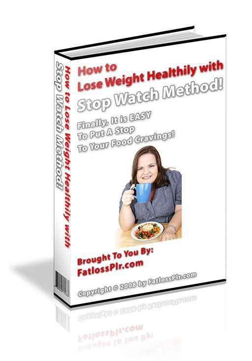 Lose Weight Healthy with Stop Watch Method Stop Watch Method weight loss report cover with healthy lifestyle illustrations