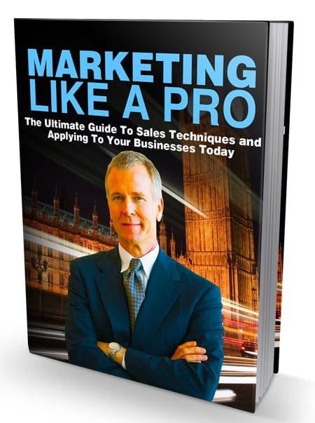 Marketing Like a Pro – sales techniques guide with digital download and resell rights