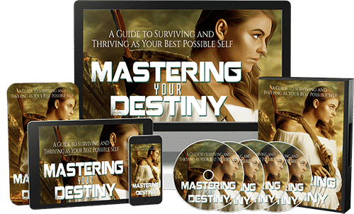 Mastering Your Destiny video course cover with PLR resell rights, self-improvement digital download