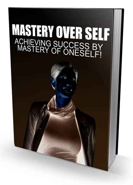 Mastery Over Self digital PLR product cover showing confidence and self-empowerment principles