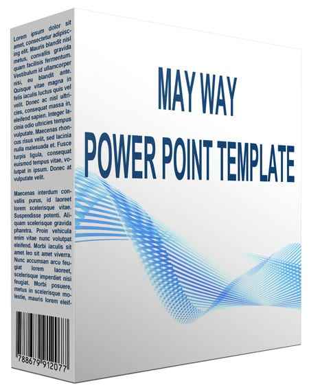 MayWay Multipurpose PowerPoint Template for professional presentations with PLR and MRR resell rights