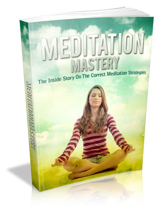 Meditation Mastery digital PLR MRR eBook for stress relief and resell rights