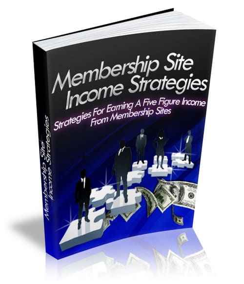 Membership Site Income Strategies - profitable recurring revenue blueprint with PLR/MRR resell rights