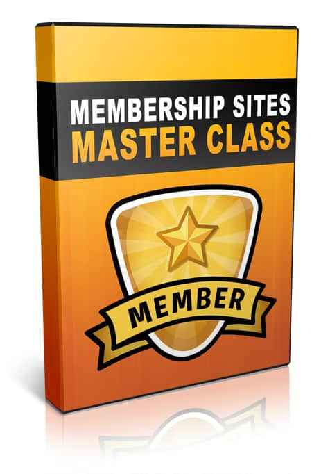 Membership Sites Master Class digital PLR/MRR training video thumbnail
