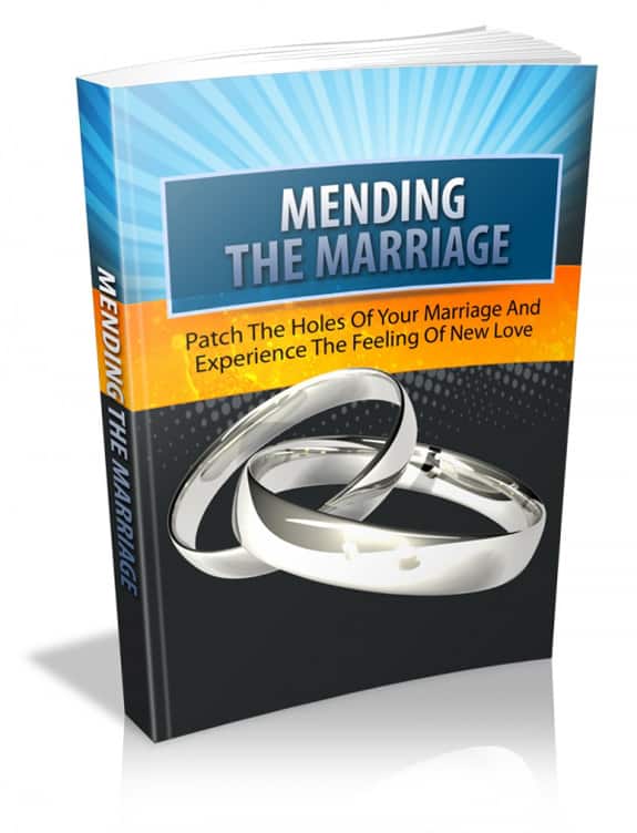 Mending The Marriage ebook cover - relationship repair and PLR resell rights guide