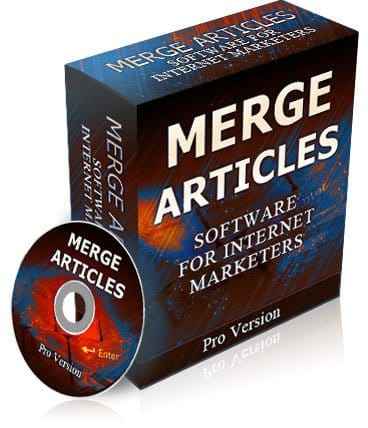 Merge Articles digital download tool combining multiple text files into one document for easy content rotation
