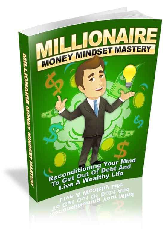 Millionaire Money Mindset digital PLR product - wealth blueprint for financial success