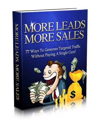Traffic generation ebook cover with leads and sales focus, digital download with PLR MRR rights