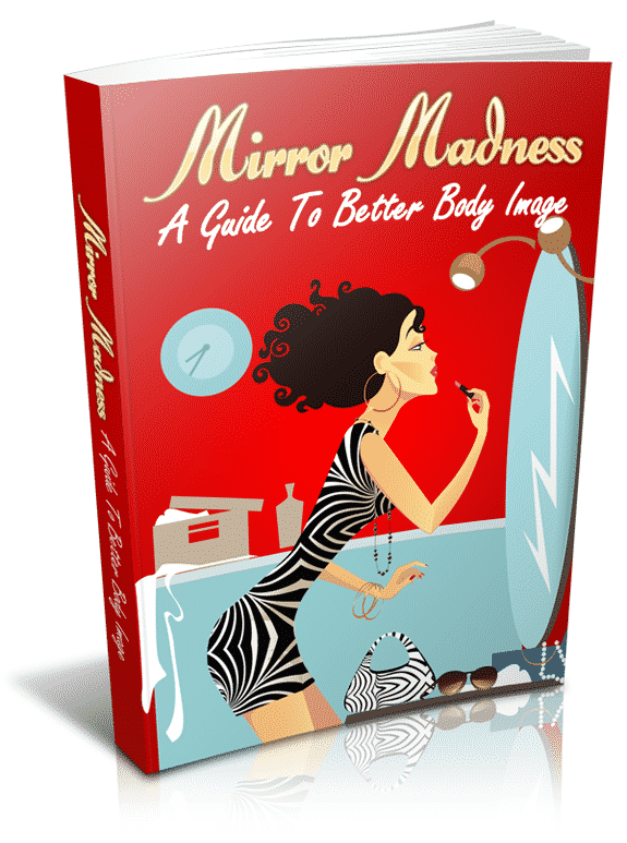 Mirror Madness ebook cover for body image transformation with PLR resell rights