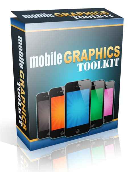 Mobile Graphics Toolkit - editable PSD/PNG design pack with PLR/MRR resell rights