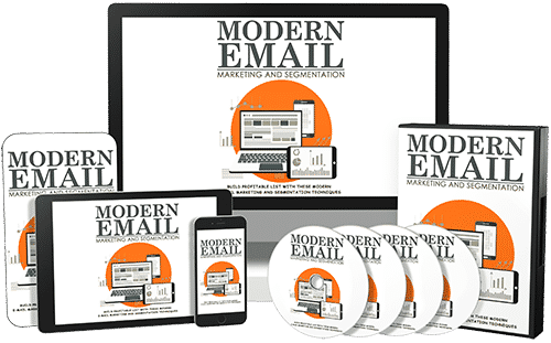 Modern email marketing segmentation video course with PLR MRR resell rights for passive income