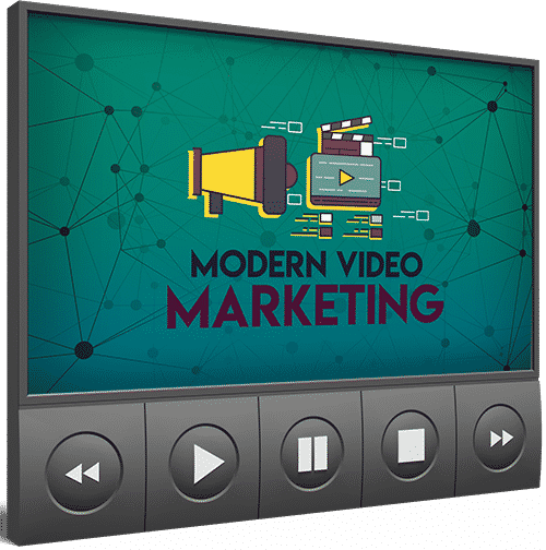 Modern video marketing ebook cover with PLR MRR resell rights for digital download