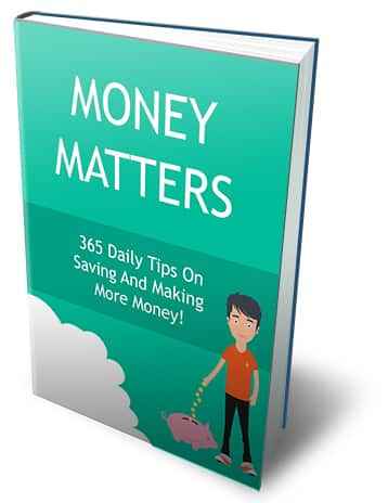 Money Matters digital ebook 365 money saving investing tips PLR MRR resell rights