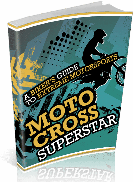 Motocross guide digital download with PLR rights showing rider on bike
